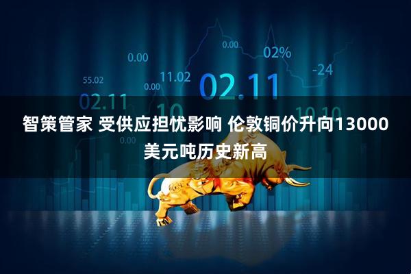 智策管家 受供应担忧影响 伦敦铜价升向13000美元吨历史新高